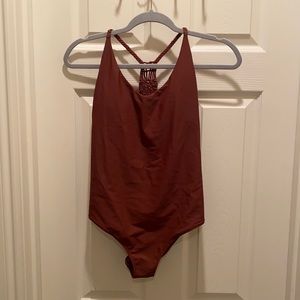 Maroon Bathing Suit